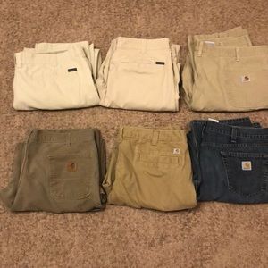 Carhartt and Columbia pants